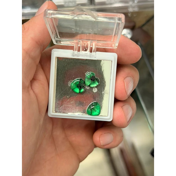 Esmeralda colombiana trapiche-2.66ct-9.5x9.5mm 2