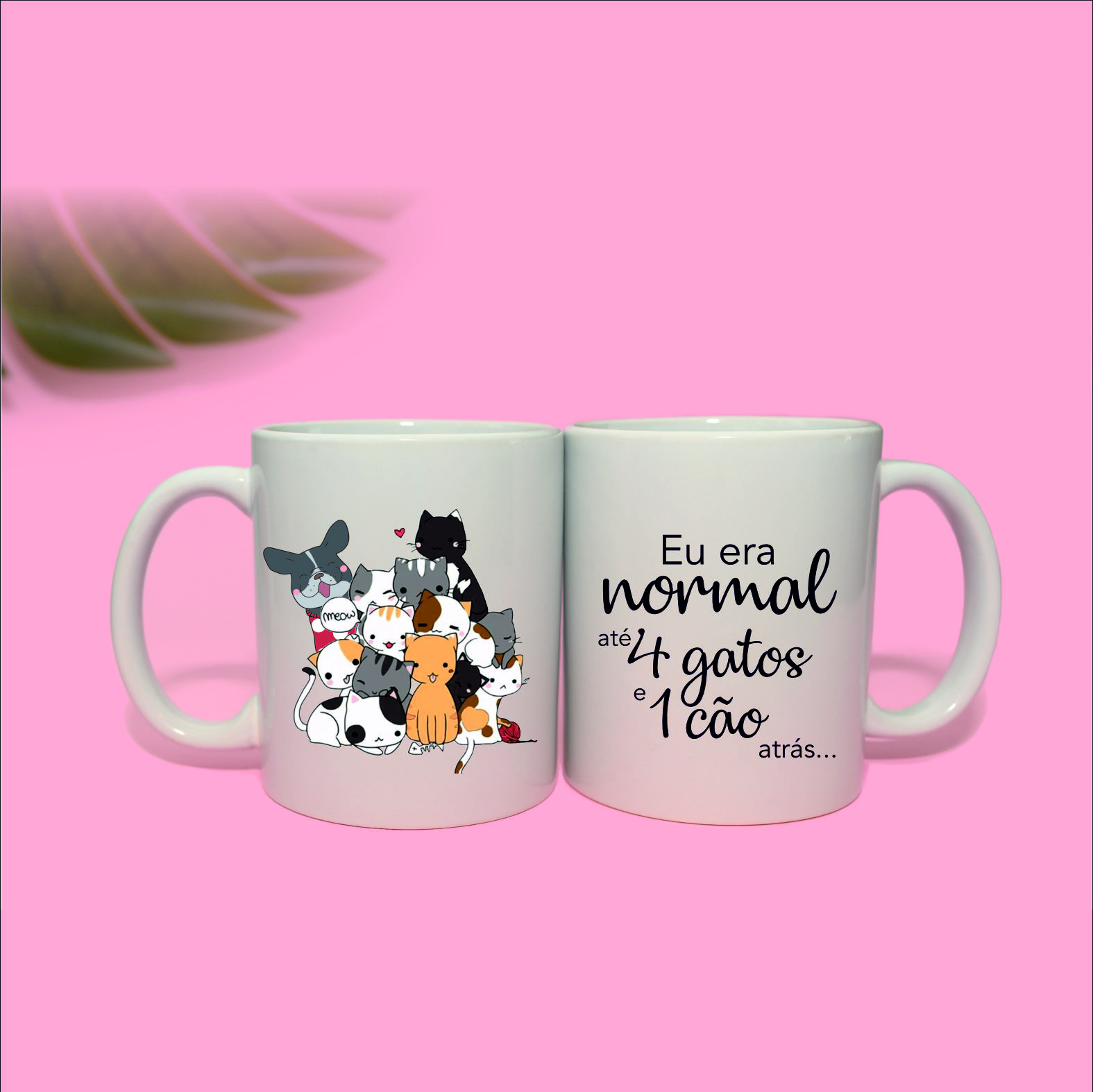 Eu era normal até 4 gatos e 1 cão atrás