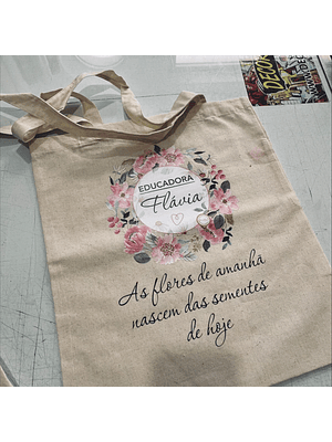 Saco de pano com asa comprida