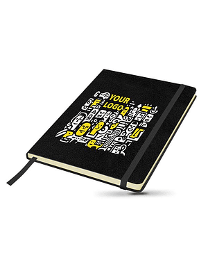 Bloco de notas A5 preto