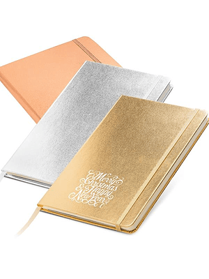 Bloco de notas A5 com capa brilhante