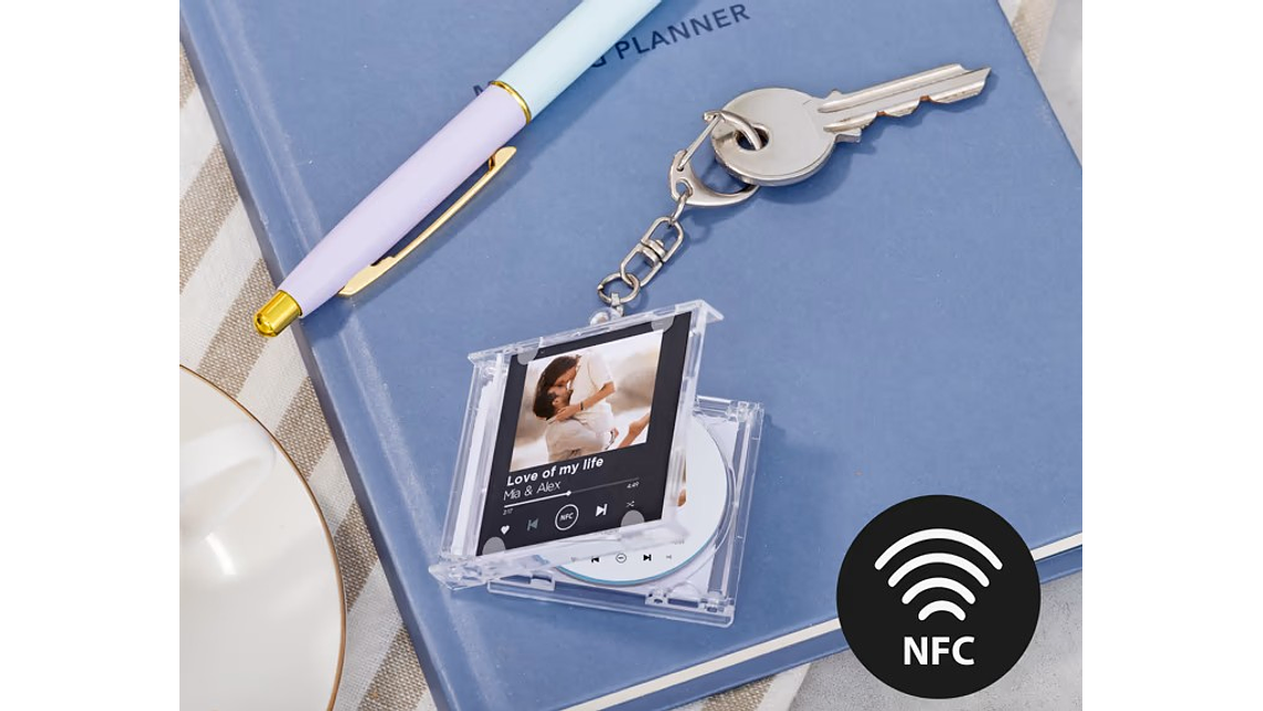 Porta-chaves caixa de cd NFC 1