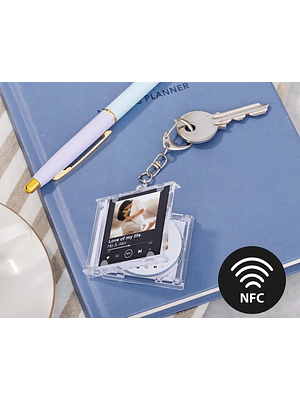 Porta-chaves caixa de cd NFC