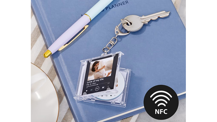 Porta-chaves caixa de cd NFC 1