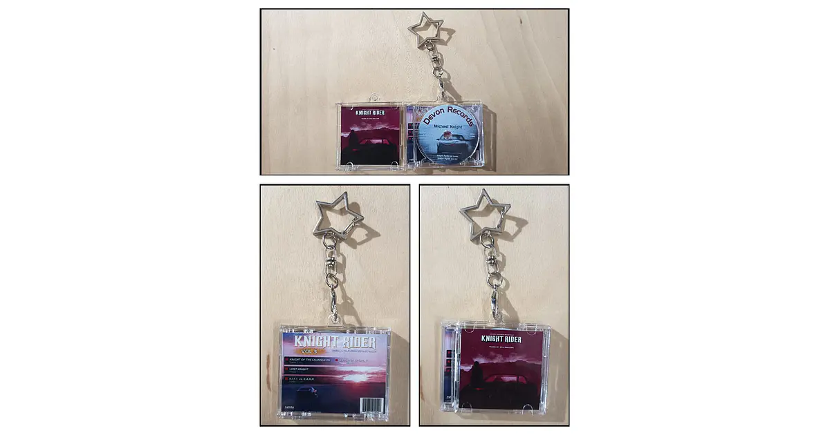 Porta-chaves caixa de cd NFC