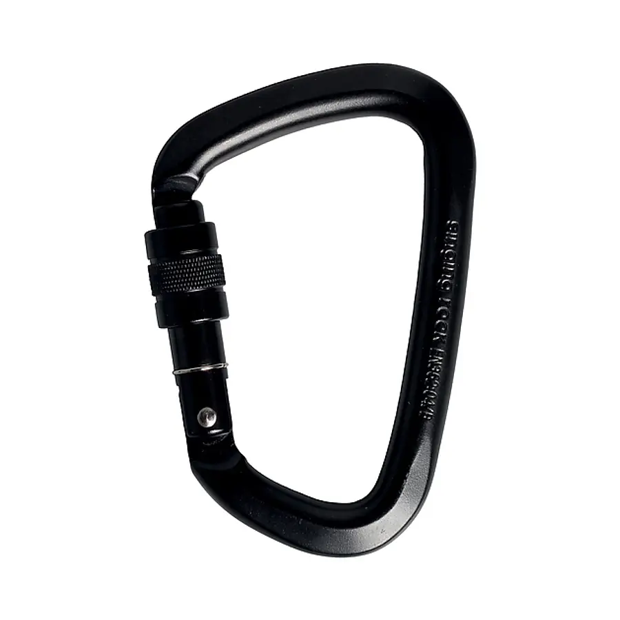 Carabiner D Acero Rosca 50kN () Singing Rock