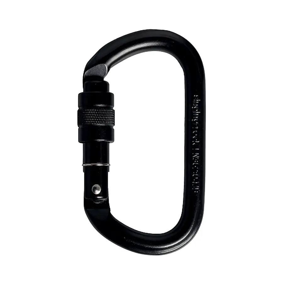 Carabiner Oval Steel Rosca 30kN () Singing Rock