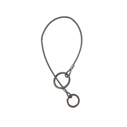 Anclaje Cable de Acero ¼” X 1,80mt Argollas “O”