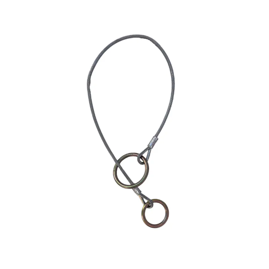 Anclaje Cable de Acero ¼” X 1,80mt Argollas “O”