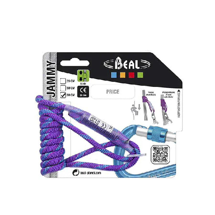 Anilla Cosida De Cordino Jammy 5.5 mm 60 Cm (Prusik) Violeta BEAL
