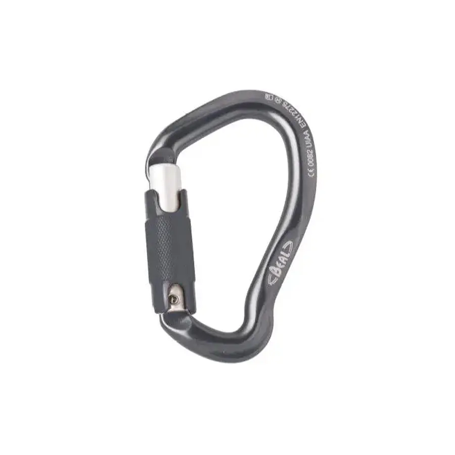 Mosqueton Seguridad De Aluminio Asimetrico Be Link 3-Matic Gris BEAL