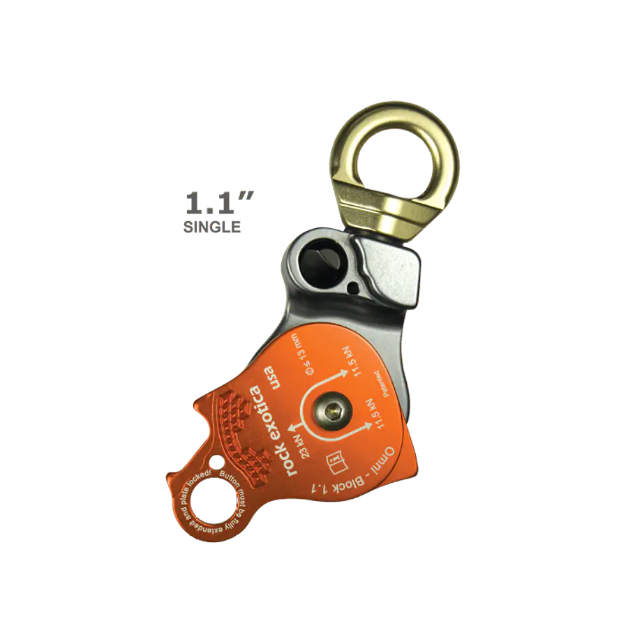 Polea simple OMNI-BLOCK 1.1” (28mm) 23kN – ROCK EXOTICA