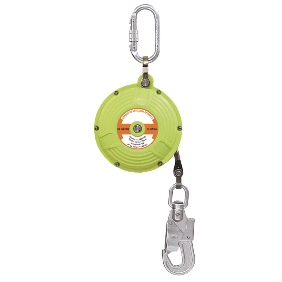 Retráctil Anticaída de cinta 25mm x 6 mts – Climax