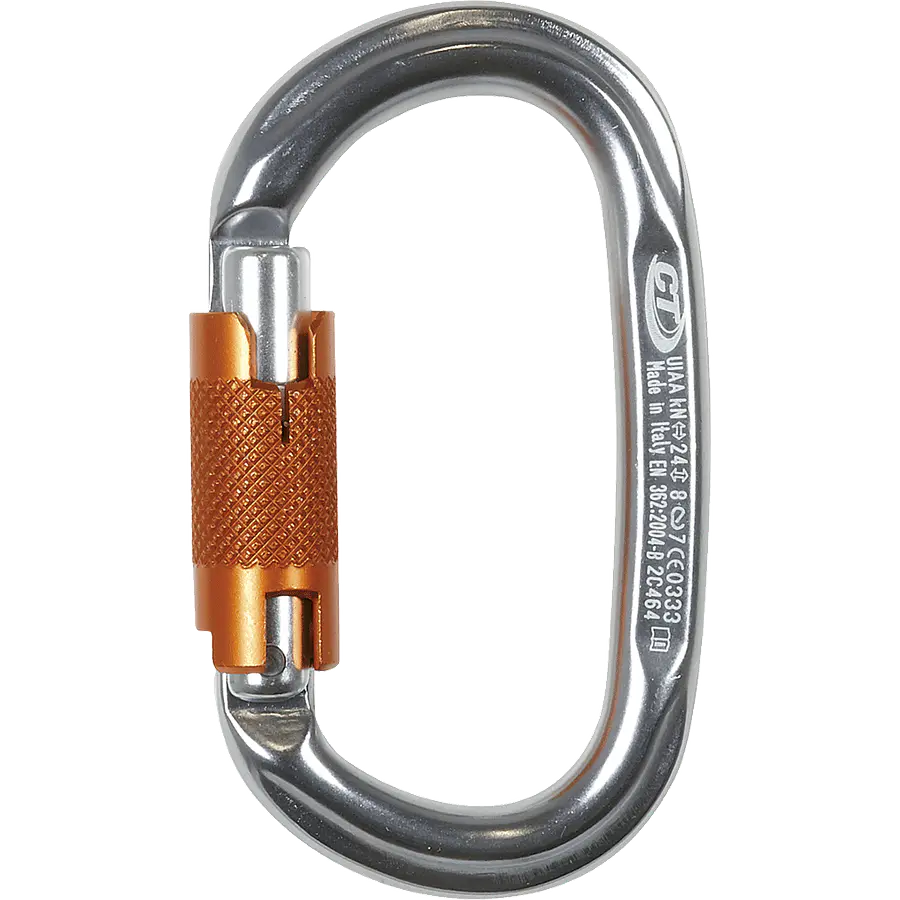 Mosquetón Aluminio Oval 2 Tiempos 24kN PILLAR WG – CLIMBING TECHNOLOGY