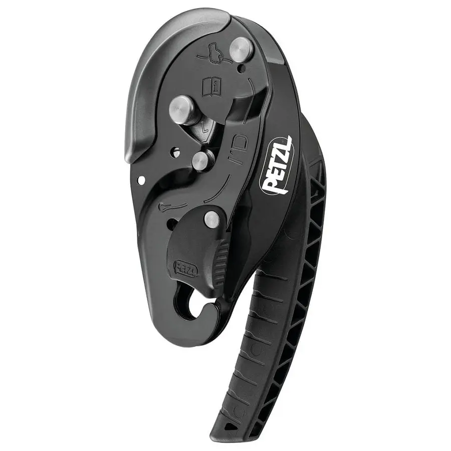 Descendedor Autofrenante I’D® L Negro (con antipánico)  – Petzl