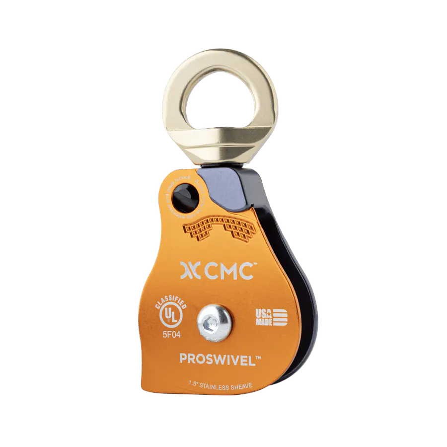 Polea simple con destorcedor 1,5″ PROSWIVEL – CMC Rescue