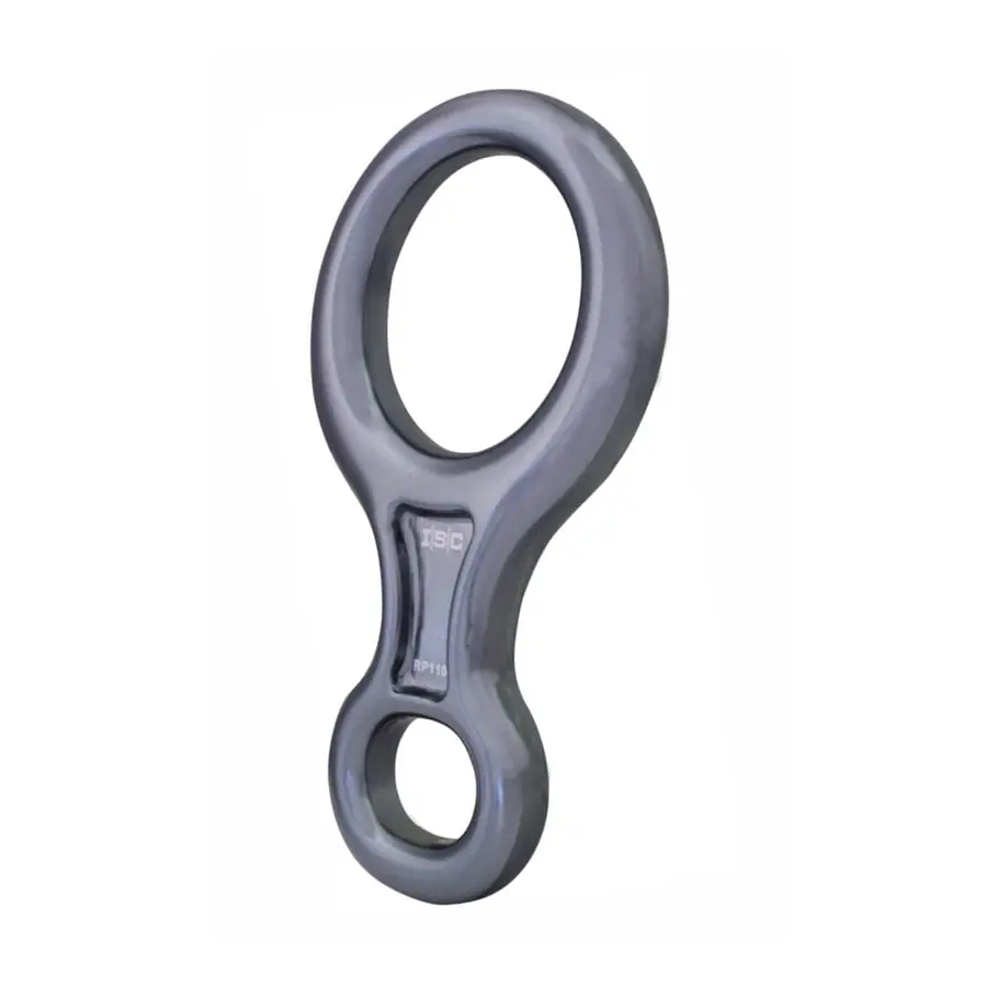 Descendedor / Asegurador tipo 8 aluminio pulido 25 kN – ISC