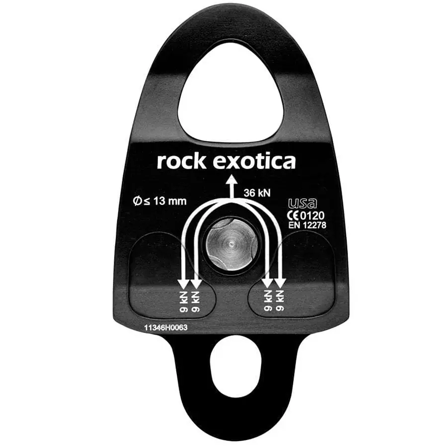 Polea Doble Machined Rescue (P22D B) – Rock Exotica