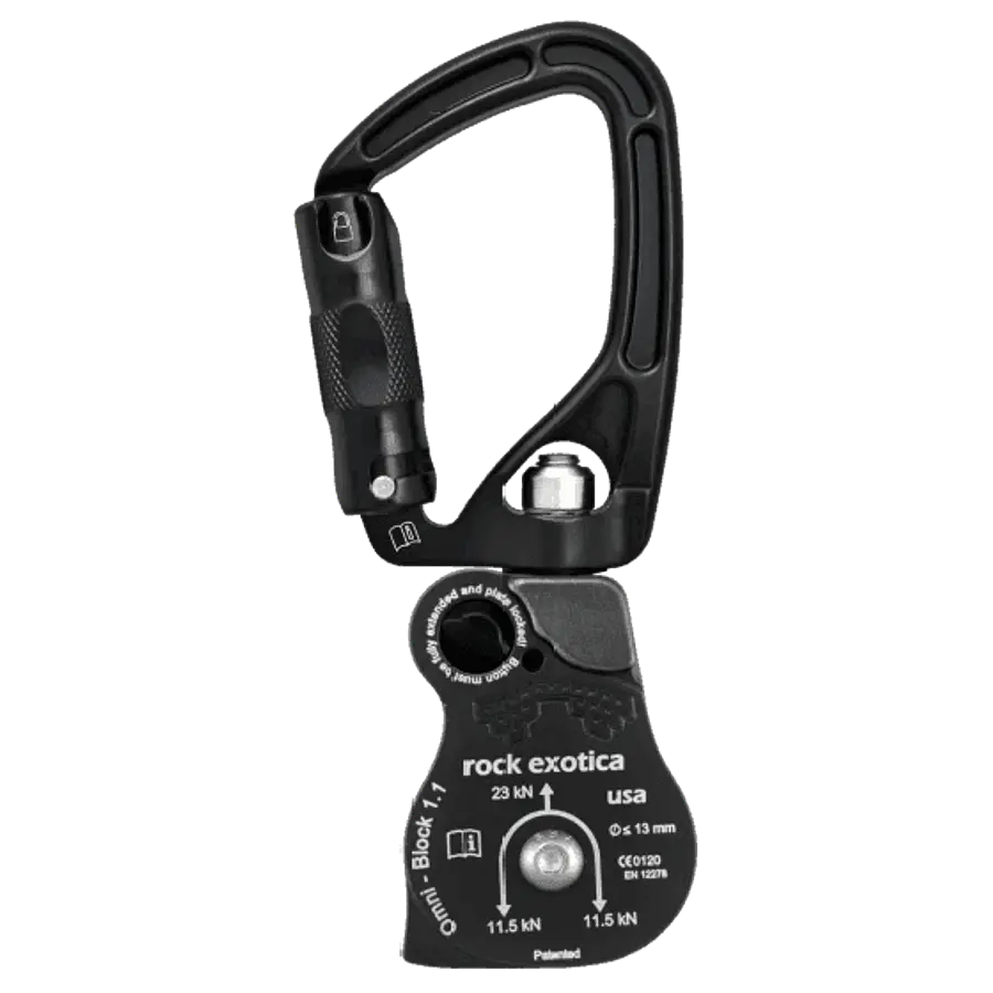 Polea simple con destorcedor SWIVABINER 1.1 23kN – ROCK EXOTICA