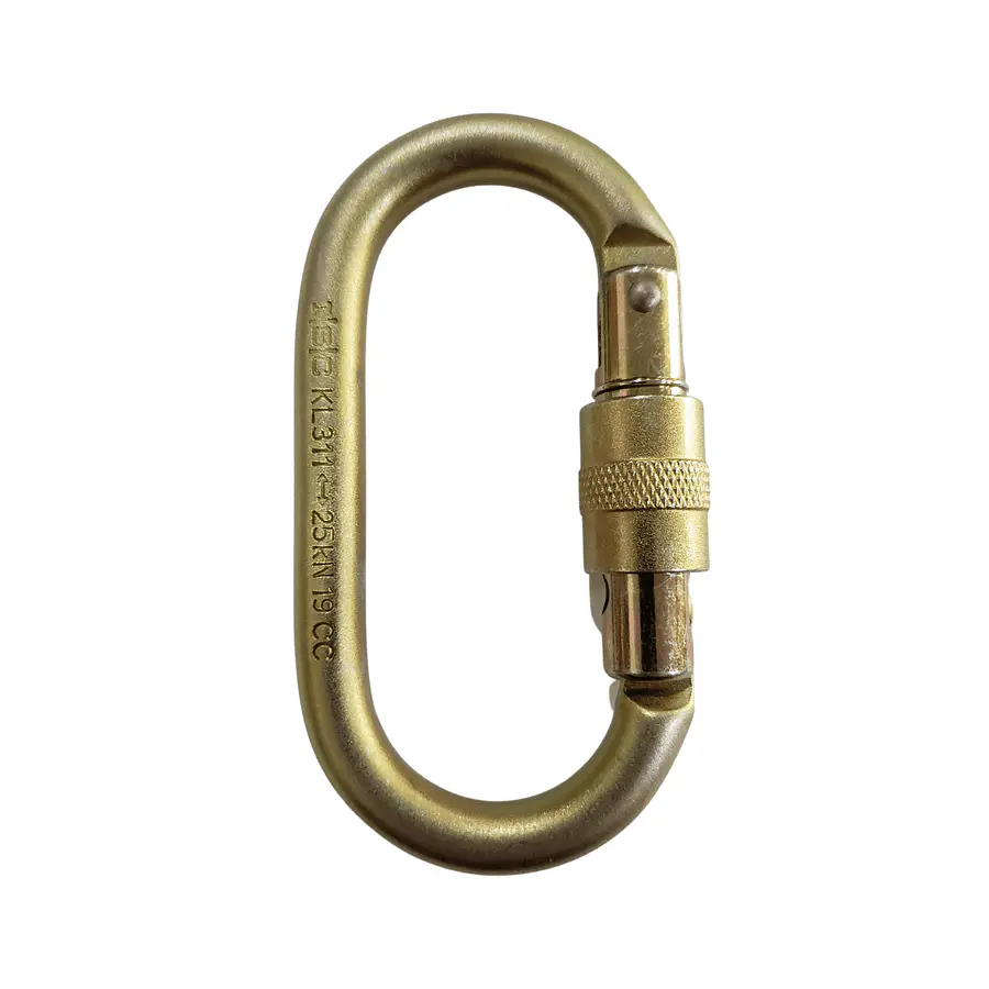 Mosquetón Acero Oval Rosca 25 KN – ISC