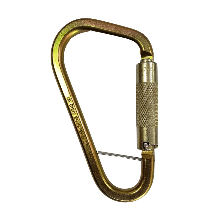 Mosquetón Acero HMS 3 Tiempos 40kN Anti-giro – ISC