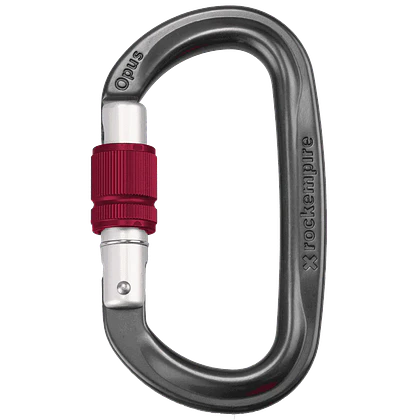 Mosquetón Aluminio Oval Rosca 26kN OPUS S – Rock Empire