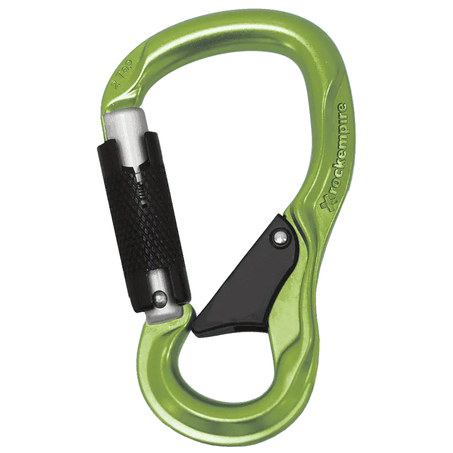 Mosquetón Aluminio HMS 2 Tiempos 24kN  2 TAP 2T Verde – Rock Empire