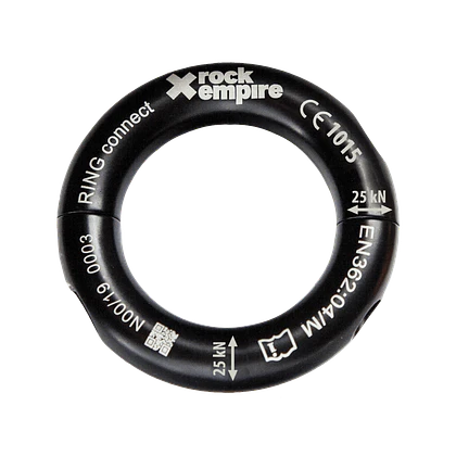 Aro aluminio RING CONNECT 25kN Negro – Rock Empire