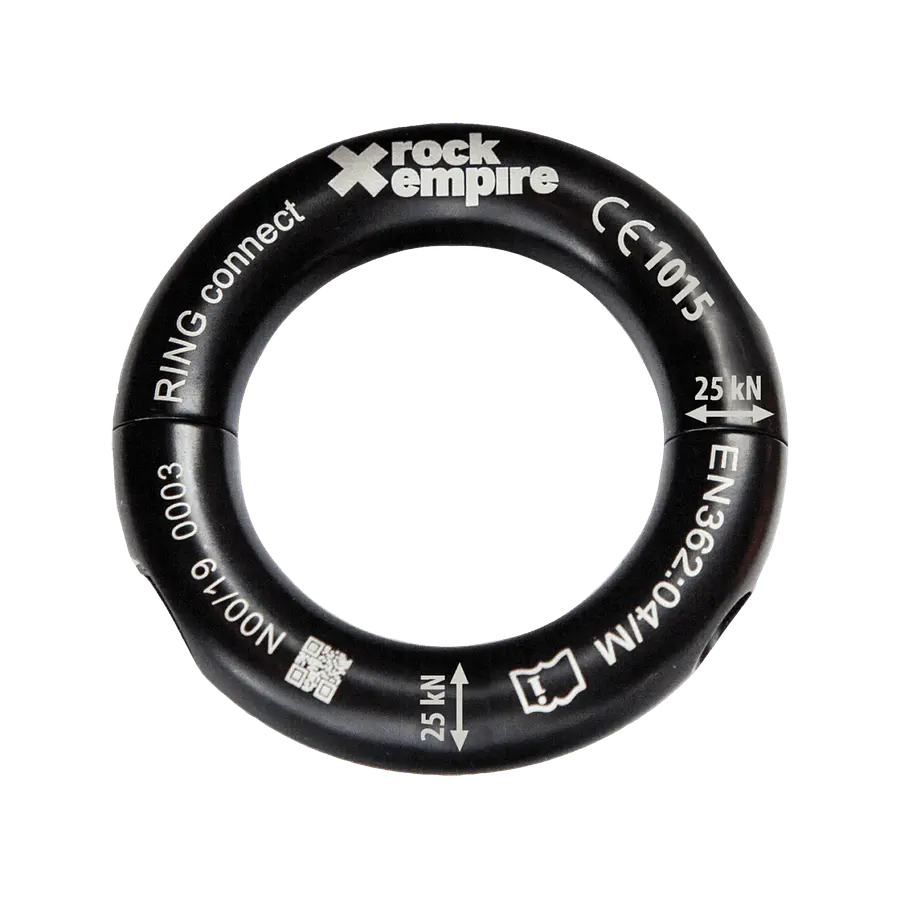 Aro aluminio RING CONNECT 25kN Negro – Rock Empire