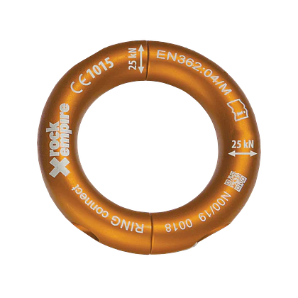 Aro aluminio desmontable RING CONNECT 25kN Naranjo – Rock Empire