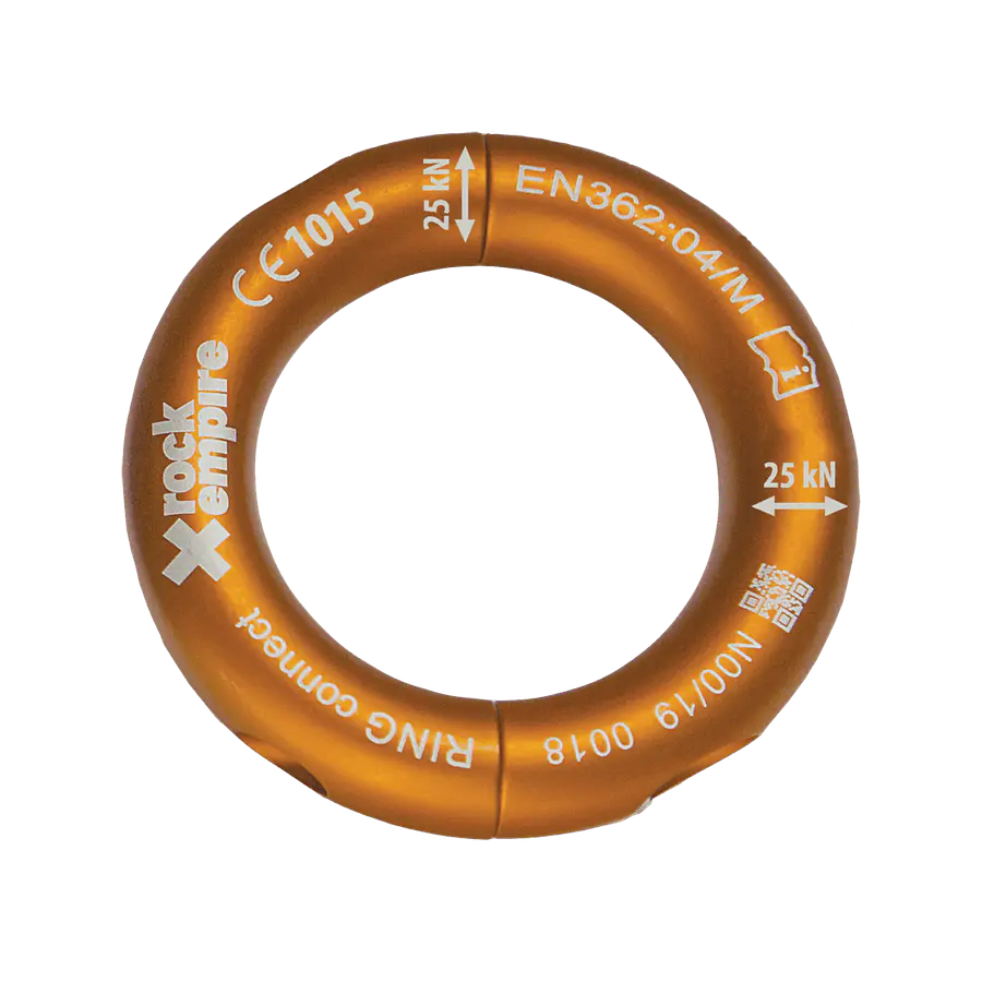 Aro aluminio desmontable RING CONNECT 25kN Naranjo – Rock Empire