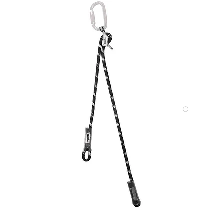Elemento de amarre asimetrico ajustable simple STAND 2 mts NEGRO – Rock Empire