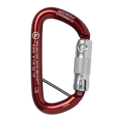 Mosquetón Aluminio Tipo D 3 Tiempos 28kN Anti-Giro PROTECH – CMC