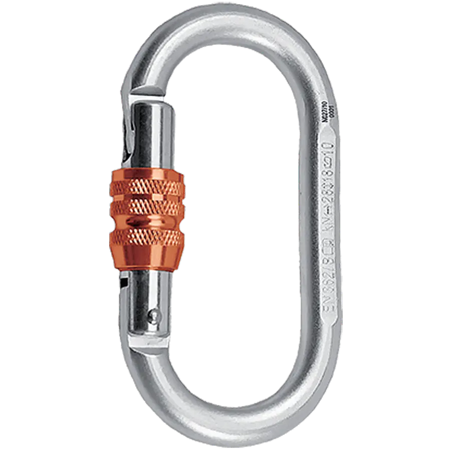 Mosquetón Acero Oval Rosca 28kN O KL-S – Rock Empire