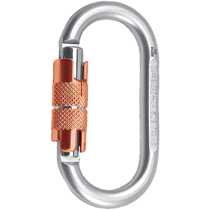 Mosquetón Acero Oval 3 Tiempos 28kN O KL-3T – Rock Empire