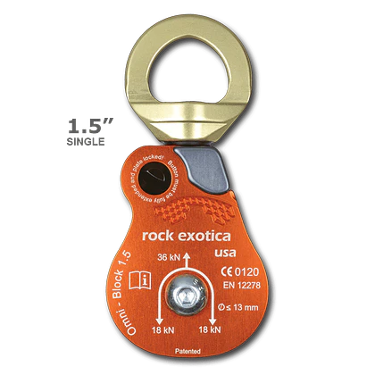 Polea Simple Omni Block 1.5″ (P51) 36kN – Rock Exotica