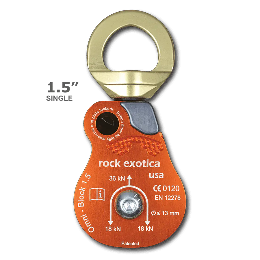 Polea Simple Omni Block 1.5″ (P51) 36kN – Rock Exotica