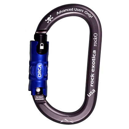 Mosquetón Aluminio Oval 3 Tiempos 24kN RockO Orca-Lock (C3-O) – Rock Exotica