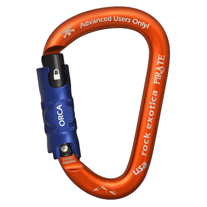 Mosquetón Aluminio HMS 3 Tiempos 26kN Pirate Orca-Lock (C1-O) – Rock Exotica