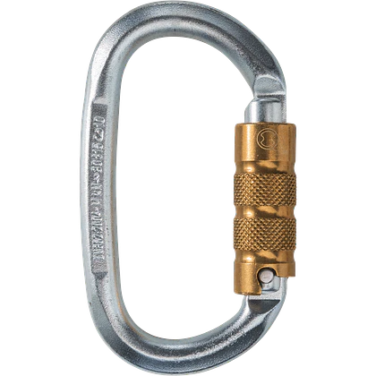 Mosquetón Acero Oval 3 tiempos 30kN OVALSTEEL TRI – Skylotec