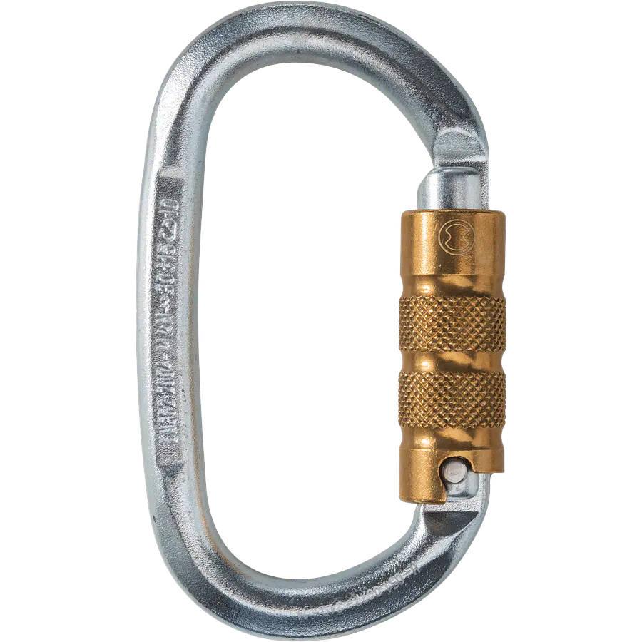 Mosquetón Acero Oval 3 tiempos 30kN OVALSTEEL TRI – Skylotec