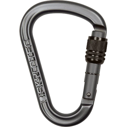 Mosquetón Aluminio HMS Rosca 22kN PASSO-SC grey  – Skylotec