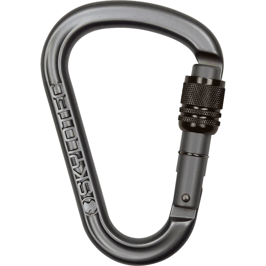 Mosquetón Aluminio HMS Rosca 22kN PASSO-SC grey  – Skylotec