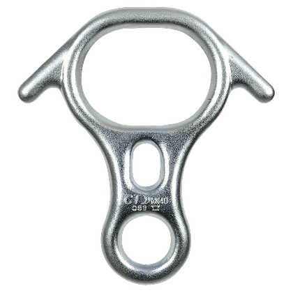 Descendedor – Asegurador tipo 8 Otto Rescue Steel Heavy duty con orejas – Climbing Technology