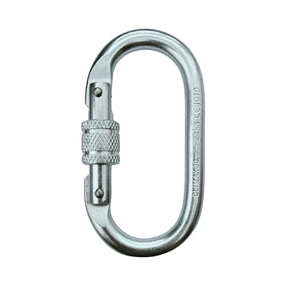 Mosquetón Acero Oval Rosca 23kN – Climax