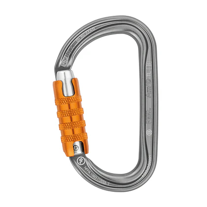 Mosquetón Aluminio Tipo D 3 Tiempos 27kN Am’D TRIACT-LOCK – Petzl