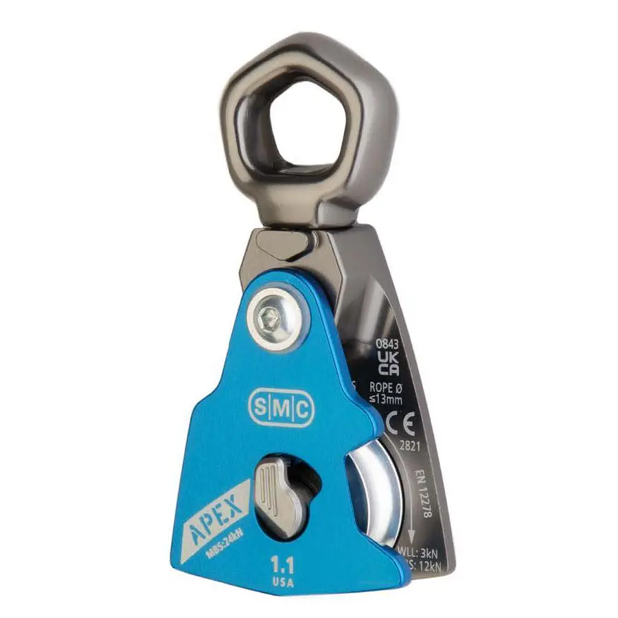 Polea simple con destorcedor swivel 24kN APEX 1.1″ NFPA SMC-PMI