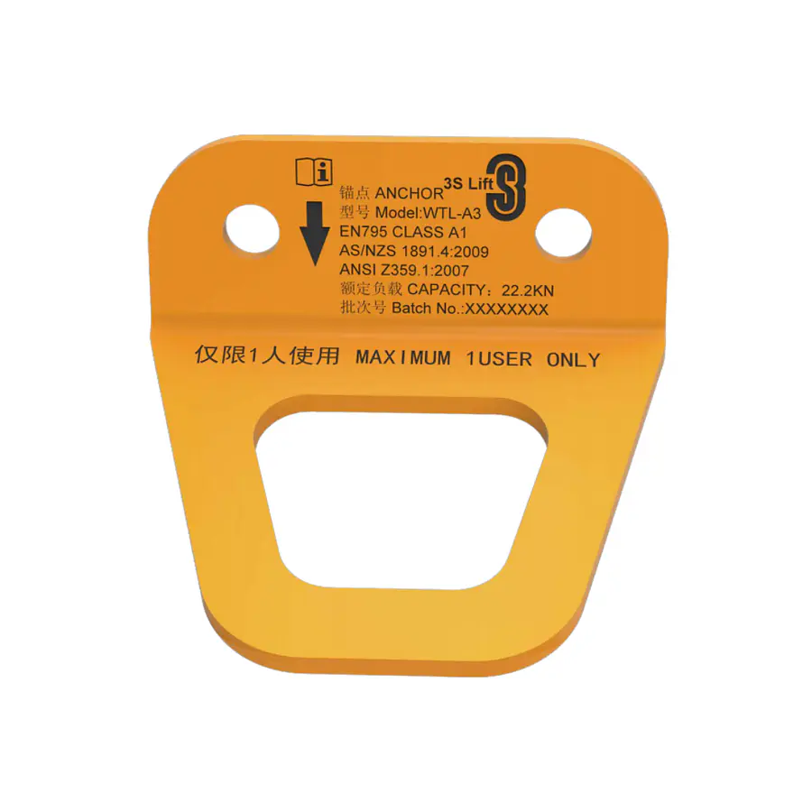 Anclaje de acero, WTL-A3 para 1 persona (22 kN), 3S LIFT