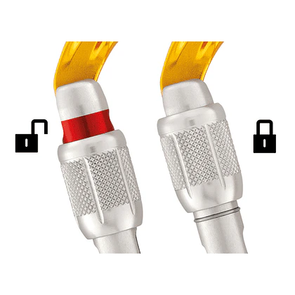 Mosquetón aluminio Tipo D Rosca 23kN SM´D Screw Lock – Petzl