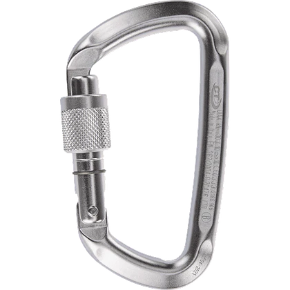 Mosquetón Aluminio Tipo D Rosca 30kN D-Shape SG – Climbing Technology